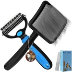 Yoyupeta Large Slicker Brush For Dogs 3pc Grooming Kit With Undercoat Rake .... Fixed Price $58.21.