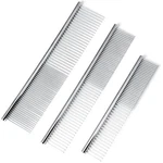 3 Pack Stainless Steel Pet Comb Set Grooming Combs For Dogs & Cats,.... Fixed Price $12.99.