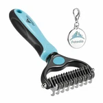 Peteola - Pet Grooming Brush 2 Sided Undercoat Rake For Cats & Dogs Blue New. Fixed Price $12.50.