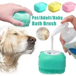 Silicone Dog Bath Massage Gloves Brush Pet Cat Bathroom Cleaning Tool Comb. Fixed Price $85.96.