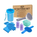 Shynee 8pcs Dog Grooming Kit - Shampoo Brush Washing Gloves Adjustabl.... Fixed Price $32.72.