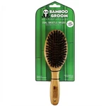 Paw-pet Adventures Bamboo Groom Oval Bristle Brush For Large Pets. Fixed Price $17.99.