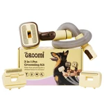 Groomi Vacuum Pet Brush Kit 3 In 1 Dog & Cat Grooming Tool, Self Cleaning Desh. Fixed Price $116.99.