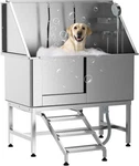 50" Pet Grooming Bath Tub Cat Dog Shower Wash Station 304 Stainless Steel. Fixed Price $717.99.