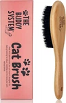 The Buddy System Cat Brush With Boar Bristle And Wooden Handle, 1 Pack, Brown. Fixed Price $19.33.