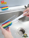 1 Pc Long Handle Bottle Cleaning Brush No Dead Angle Cup Scrubber. Fixed Price $9.99.