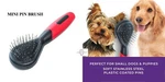 Pro Pet Grooming Mini Soft Stainless Steel Pin Brush-dog Cat Detangle Dematting. Fixed Price $9.99.