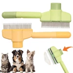 Meowaroma Cat Deshedding Comb, 2 Pcs Pet Hair Removal Medium, Green&orange. Fixed Price $14.24.