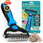 Maxpower Planet Original Pet Grooming Rake - Double-sided Large, Blue. Fixed Price $26.98.