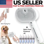 Pet Grooming Brush Spray For Cat Dog Cleaning Massage Rechargeable W/ 6 Essences. Fixed Price $17.85.