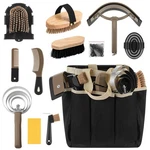 Abbylike 12 Pieces Horse Grooming Kit With Organizer Tote Bag Tack Room Suppl.... Fixed Price $73.23.