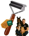 Extra Large 2-sided Undercoat Rake For Dogs Cats, Dog Brush Shedding Rem.... Fixed Price $74.02.