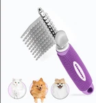 Dematting Rake Comb For Dogs & Cats - Stainless Steel Blades Mats Tangles. Fixed Price $17.09.
