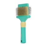 Groomerspro Jelly Pet Double Sided Slicker Brush, Longer Pin, Flexible Head,. Fixed Price $19.59.