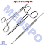Dog Cat Hair Removal Forceps Veterinary Ear Puller Pets Tartar Scraper Set. Fixed Price $13.95.