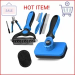 Augwind 7 In 1 Pet Grooming Kit - Dog&cat Comb, Deshedding Brush, Nail Clipper W. Fixed Price $27.52.