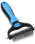 Jaswell Pet Grooming Tool- 2 Sided Undercoat Rake For Dogs &cats-safe And. Fixed Price $6.99.