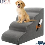 33d High-density Foam Dog Steps Soft Ramp Pet Stairs W/ Hair Remover Roller New. Fixed Price $55.63.