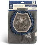 Akc - Dual-sided Dog Grooming Glove With Silicone And Towel Set. Fixed Price $26.62.