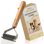 Dog Grooming Brush 2-in-1 - Undercoat Rake & Dematting Tool, Effective Sheddi.... Fixed Price $21.07.