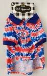 Nwt Woof Pet Apparel Americana Tie Dye Dog Polo Shirt Large. Fixed Price $11.99.