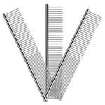 Elfirly 3 Pack Dog Combs For Grooming Matting, 7-3/8 X 1-5/16 Inch, Silver. Fixed Price $10.36.