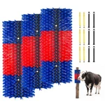 Vevor Livestock Scratching Brush 3pcs 16.9" Cattle Horse Itch Relief Blue/red. Fixed Price $38.99.