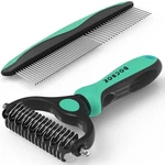 Docrok Pet Grooming Brush & Comb Set, Great For Long Matted Hair, Green. Fixed Price $37.79.