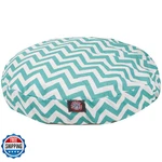 Majestic Pet Teal Chevron Small Round Indoor/out Dog Bed Washable. Fixed Price $80.30.