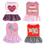 Pistha 4 Pack Adorable Girl Puppy Printed Doggy Clothes For Small, Multicolor. Fixed Price $16.84.