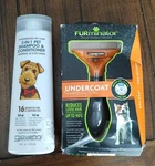 Professional Pet Care 2 In 1 Shampoo/conditioner & Furminator Deshedding Tool. Fixed Price $22.95.