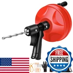 25 Ft Plus Double Mode Drain Snake Tools, 13-in-1 Auger For Sink And. Fixed Price $52.19.