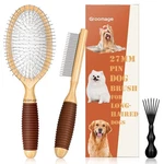 Dog Brush For Long Haired Dogs, 27mm Extra Metal Pin Deshedding Brus.... Fixed Price $37.10.