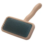 Slicker Brush With Stainless Steel Pins, Lightweight Beech Wood, Medium Size. Fixed Price $90.99.