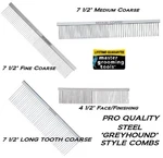 Master Grooming Tools Greyhound Style Steel Premium Comb Dog Cat Pet Non-slip. Fixed Price $14.99.