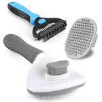 Kwispel 3pcs Dog Grooming Brush - For Shedding Massaging Grey-3pcs. Fixed Price $17.83.