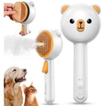 Feelneedy 3 In 1 Cat/dog Brush, Steam Brush For Shedding, Orange. Fixed Price $38.99.