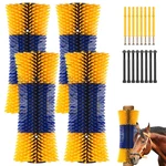 Omistar 4 Pack Livestock Scratch Brush Screws Horse Scratching Post Goat. Fixed Price $118.73.