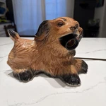 Vintage Mcm 1950 S Tv Lamp Cocker Spaniel Puppy Dog With Bulb In Mouth Works!. Fixed Price $34.00.