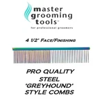 Master Grooming Tools Face Ears Finishing Steel&brass 4 1/2"rainbow Comb*dog Cat. Fixed Price $13.99.