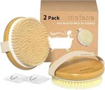 New 2 Pack Metene Body Brushes / Soft And Stiff Brushing Wet Or Dry Sealed. Fixed Price $11.95.