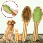 New Double Side Bristle & Pin Pet Dog Cat Hair Grooming Brush Fur Shedding Tool. Fixed Price $7.61.
