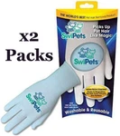 2 Swipets Pet / Cat Dog Grooming Gloves - Blue Single Packs. Fixed Price $12.33.