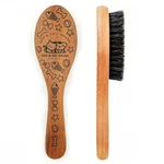 Soft Boar-bristle Pet Brush Wood Handle For Short Hair Cats & Dogs (cat) Small. Fixed Price $15.99.