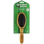 Bamboo Groom Oval Pin Brush With Stainless Steel Pins For Large Pets. Fixed Price $16.99.