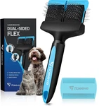Itoleeve Dual Flex Slicker Brush Dog Brush, Gentle Grooming Tool For Sensitive D. Fixed Price $36.99.