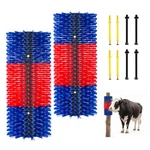 Vevor Livestock Scratching Brush 2pcs 16.9" Cattle Horse Itch Relief Blue/red. Fixed Price $23.99.