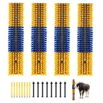 Vevor Livestock Scratching Brush 4pcs 16.9" Cattle Horse Itch Relief Yellow/blue. Fixed Price $36.99.