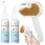 Pet Steam Brush For Dog & Cat 3-in-1 Spray Hair Removal Comb Shedding &.... Fixed Price $39.12.