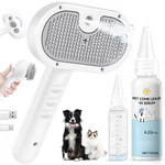 Pet Steam Brush Dog Cat 2026 New Grooming Comb For Shedding, Floating Hair. Fixed Price $35.47.